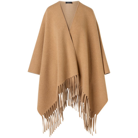 Cashmere Double-Face Knit Cape