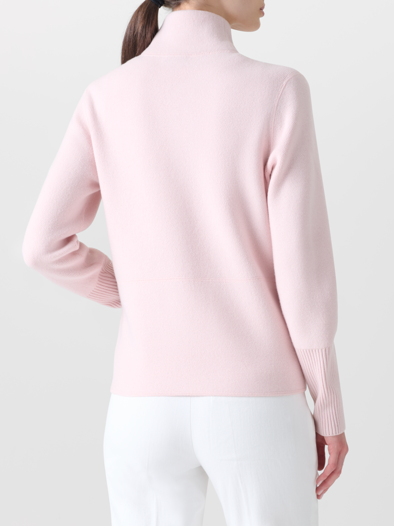 Designer Pure Cashmere Knit Cardigan - pastel - pink 