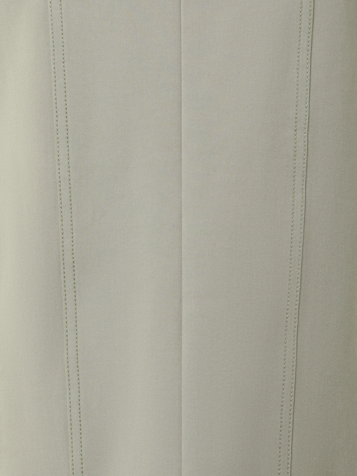 Designer Knee Long Denim Skirt - neutral - green