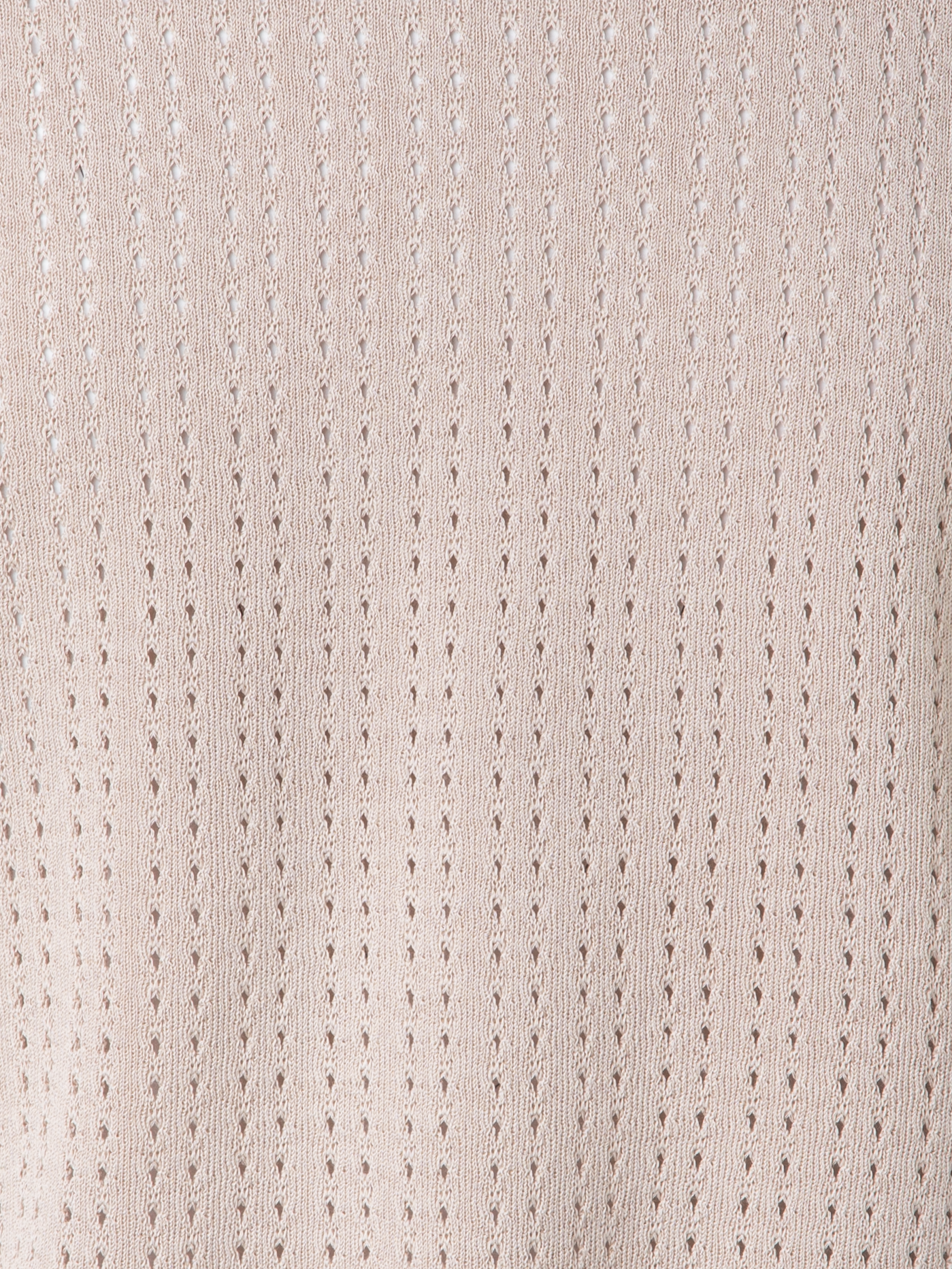 Designer Short Sleeve Knit Cardigan in Silk Cotton - neutral - pastel - beige