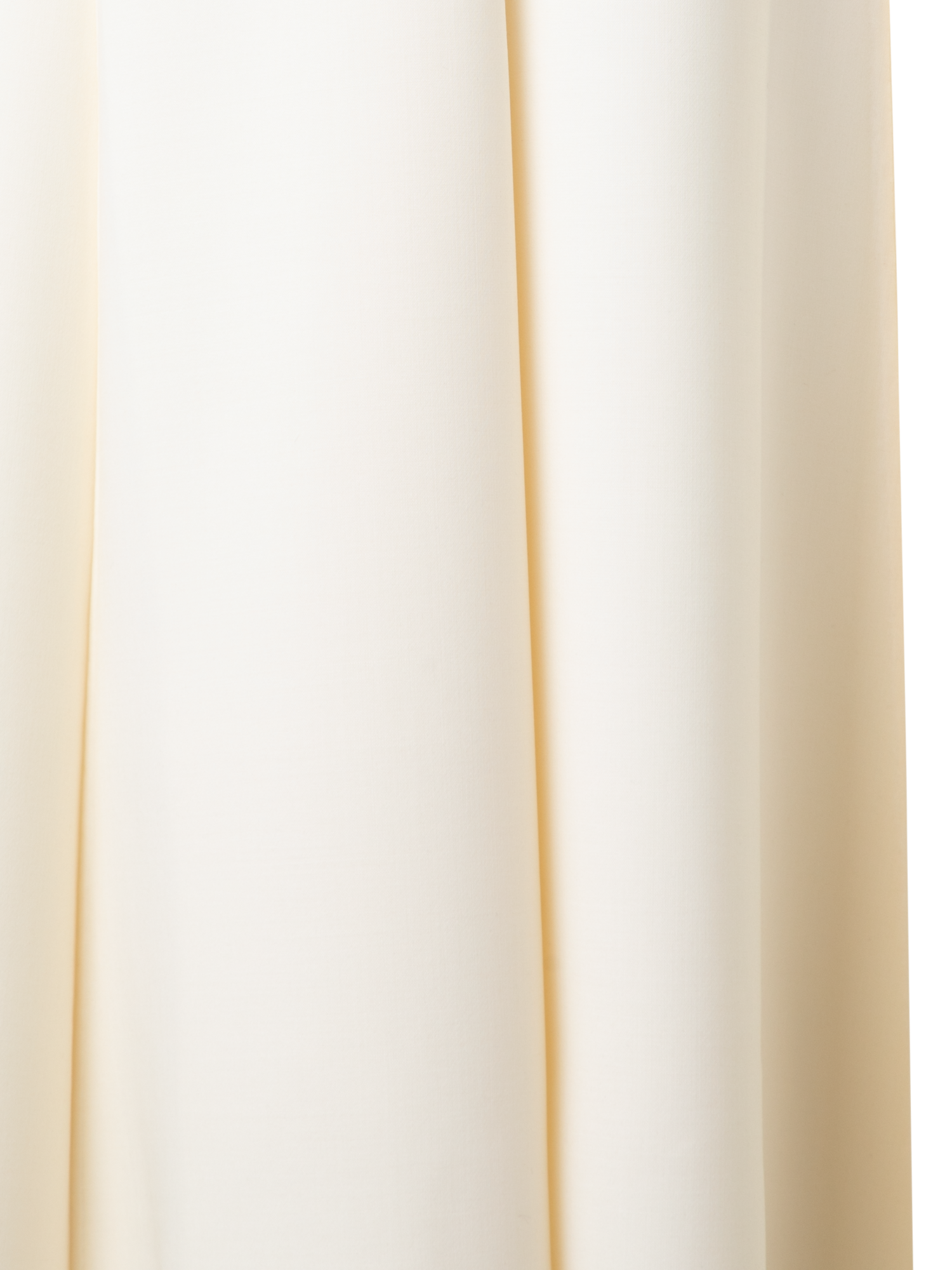 Designer Belted Midi Dress in Wool Double-Face - ecru - white