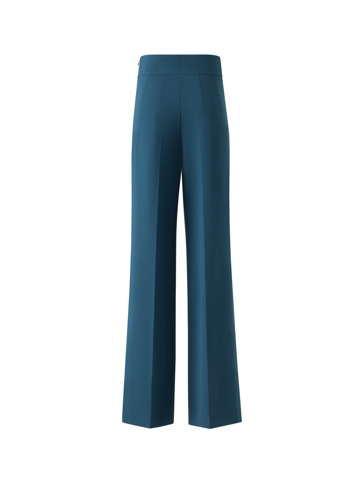Designer Fiyuki High Waist Pants in Wool Double-Face - green