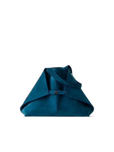 Designer Ai Medium Shoulder Tote - blue
