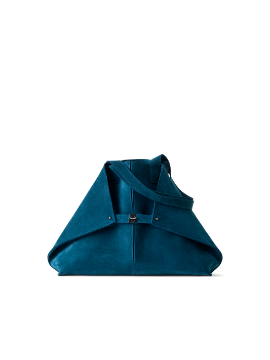 Designer Ai Medium Shoulder Tote - blue