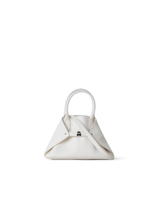 Designer Ai Little Top Handle Tote Bag - neutral - white