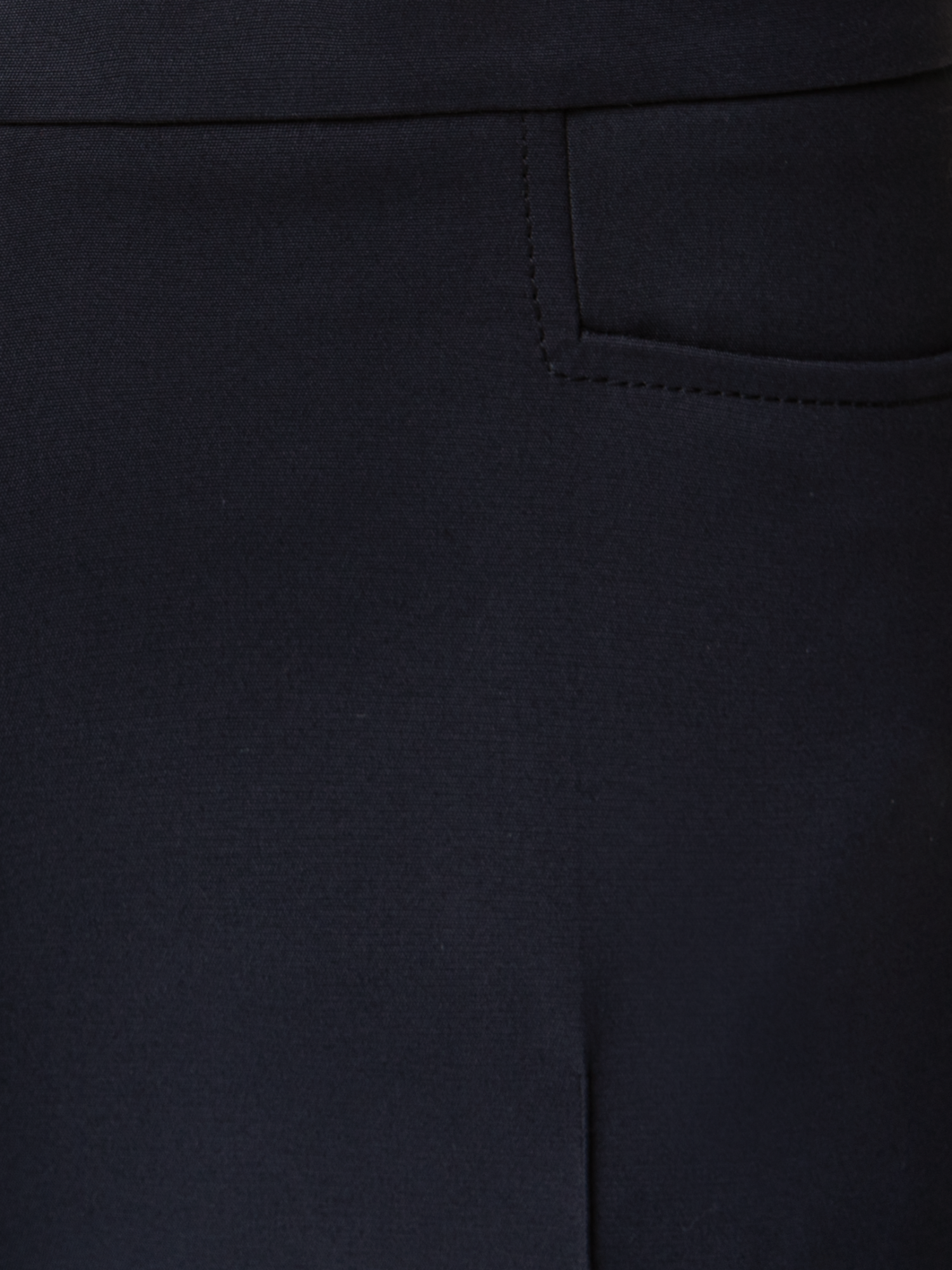 Designer Slim Ankle-Length Cotton Techno Stretch Pants - navy - blue