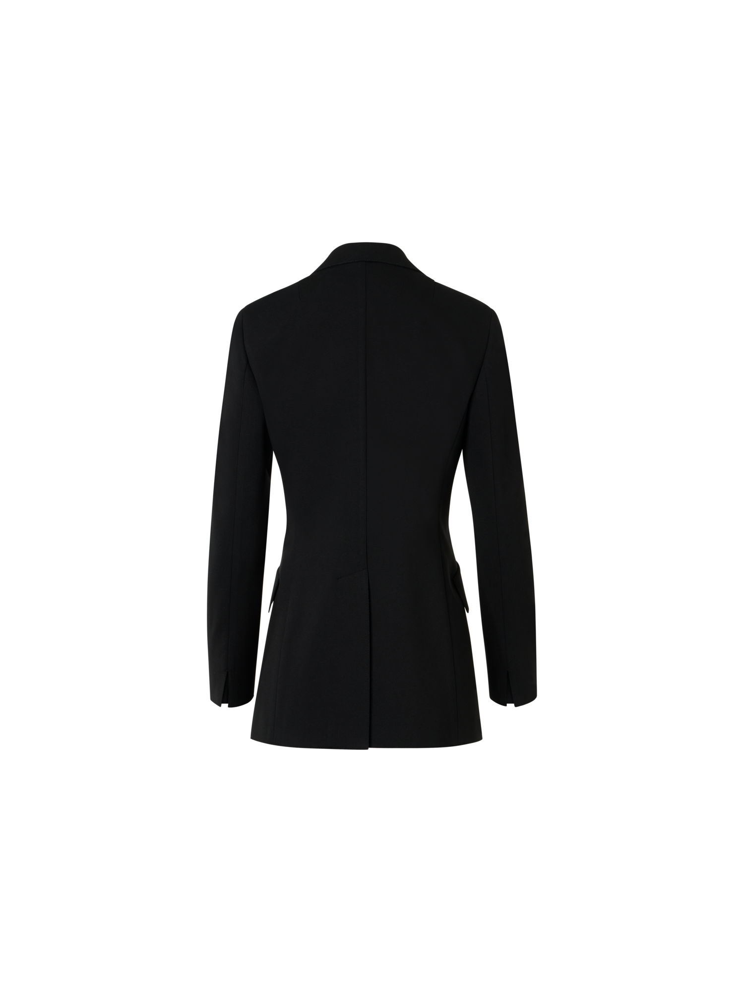 Designer Signature Viscose Jersey Blazer - black