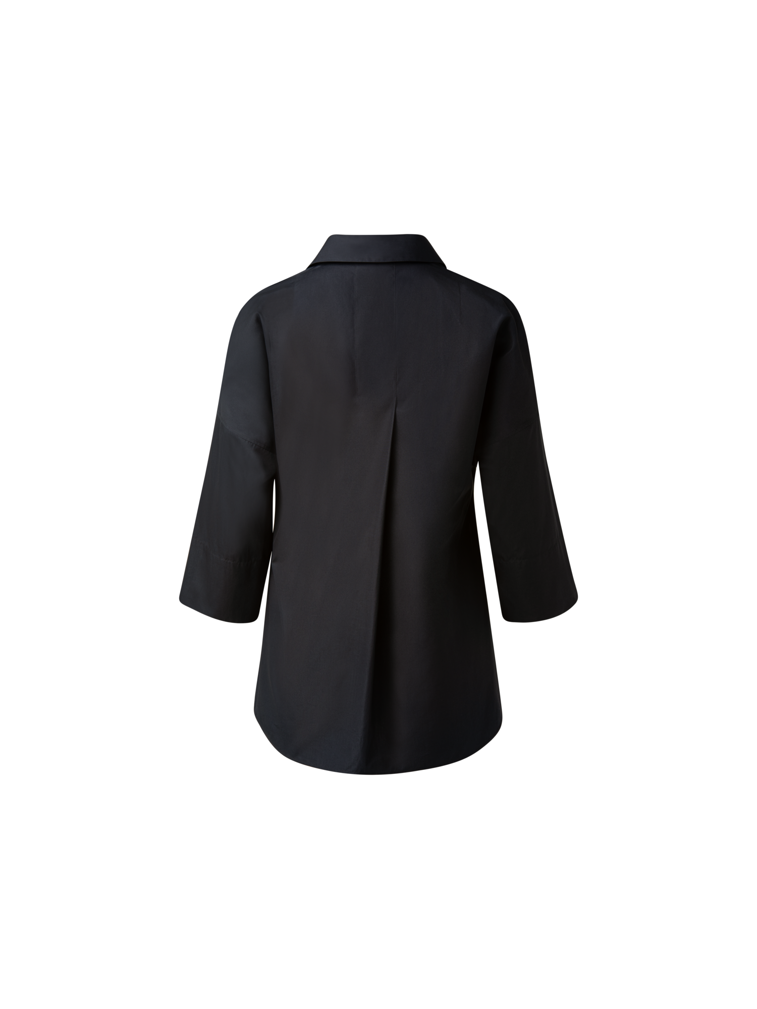 Designer Oversized Shirt with Kimono Sleeves - black
