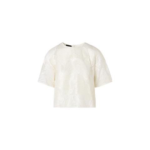 Lacquered Sea Fan Lace Boxy Blouse