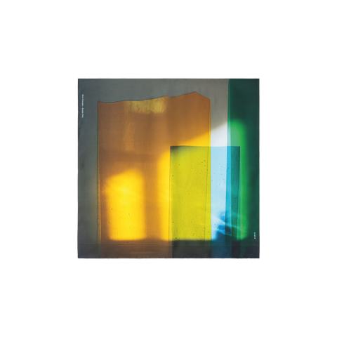 Scarf in Silk with Mimosa Liquid Light Print