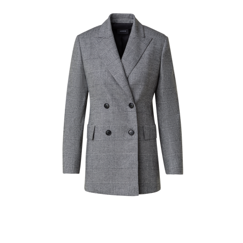 Prince of Wales Checked Jacket in Wool Cashmere