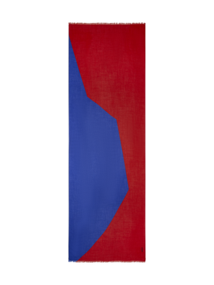 Designer Cashmere Scarf in High Plains Print - multicolor