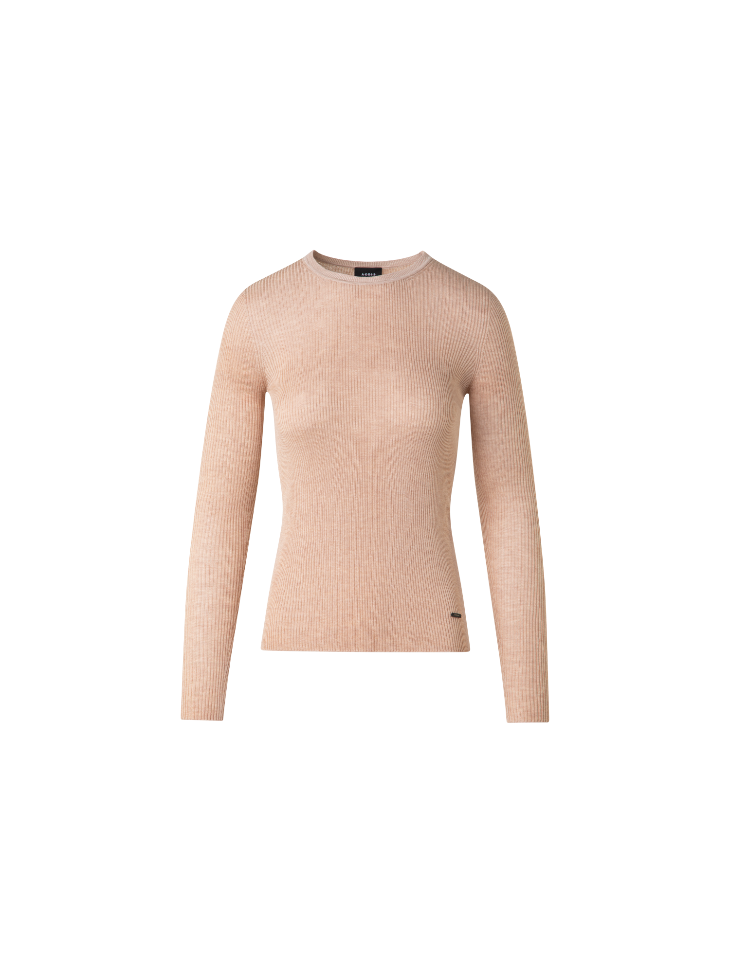 Designer Seamless Silk Cotton Knit Sweater - neutral - pastel - beige