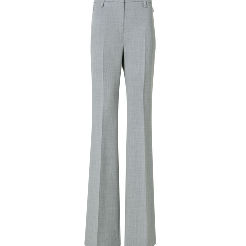 Bootcut Wool Double-Face Pants