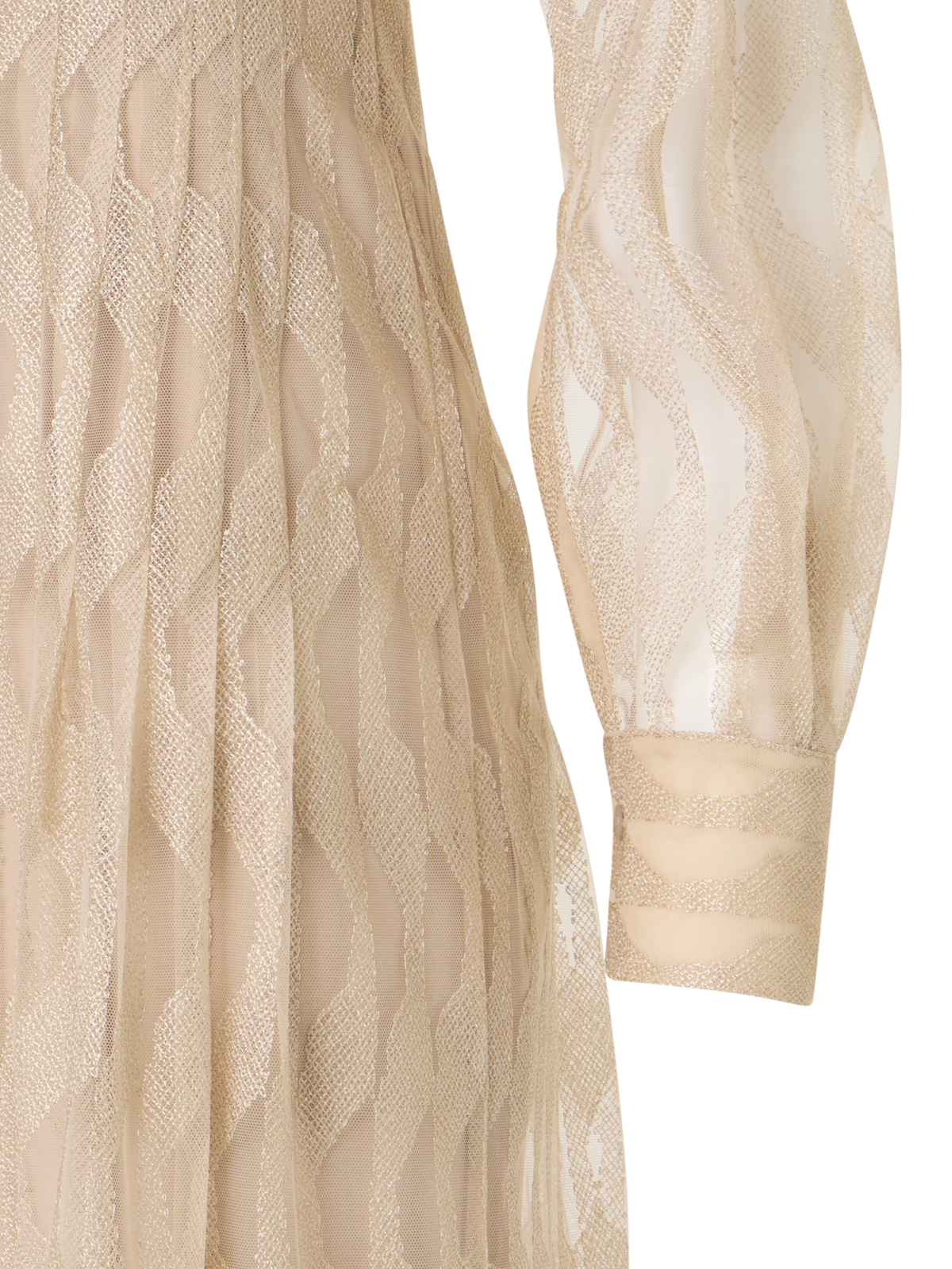 Designer Midi Shirt Dress High Plains - beige