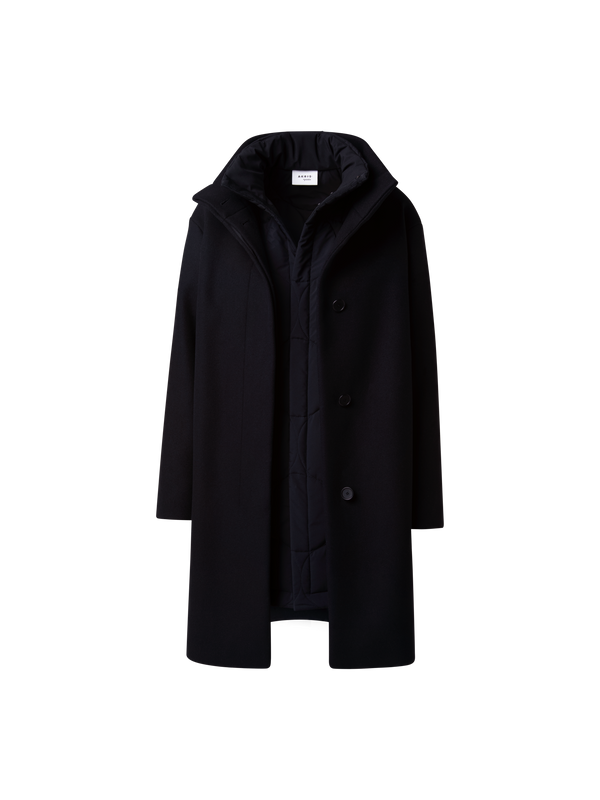 Designer 3-in-1 Long Coat - navy - blue