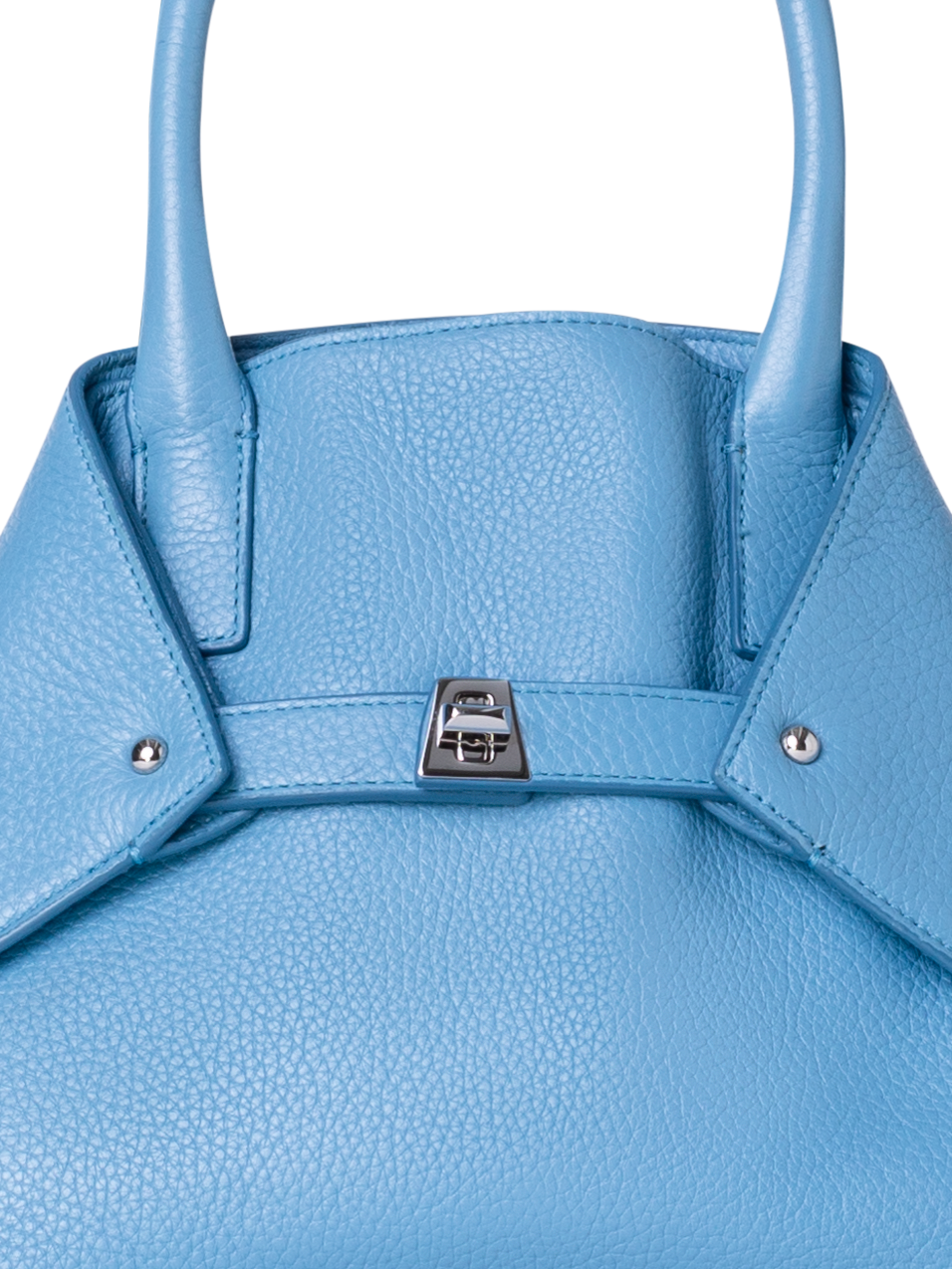 Designer Ai Little Top Handle Tote - blue