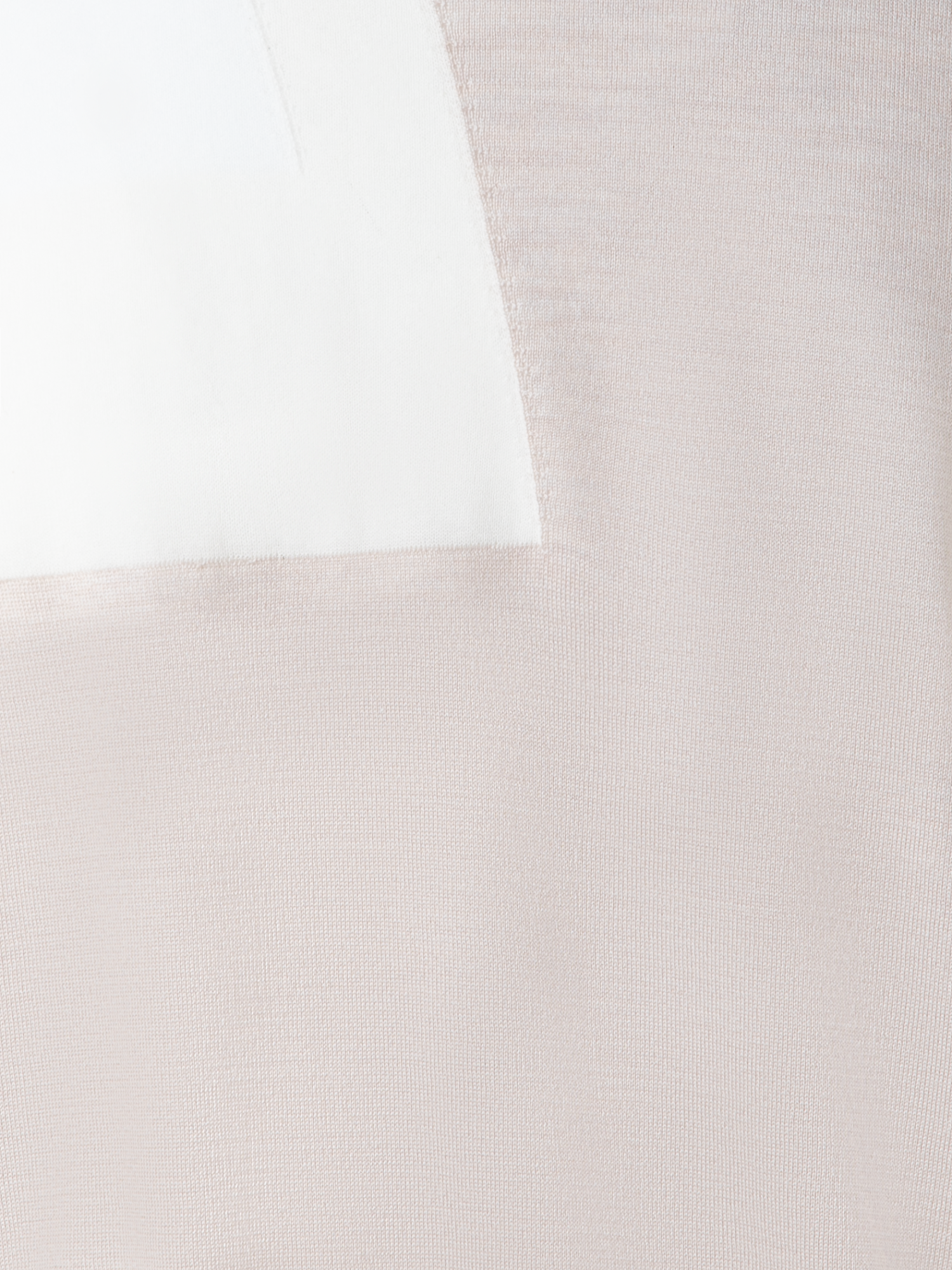 Designer Double Layer Intarsia Knit Sweater - neutral - pastel - multicolor - ecru - beige - white