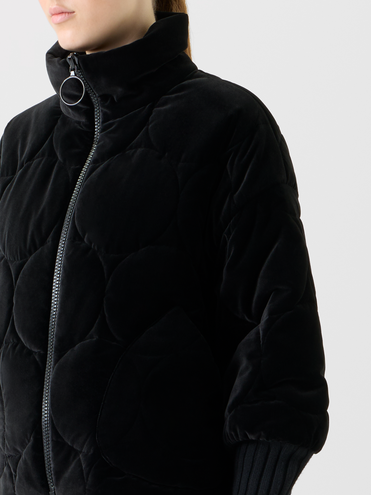 Signature Dot Quilt Velvet Jacket – Akris Inc. Signature Dot Quilt Velvet Jacket – Akris Inc.