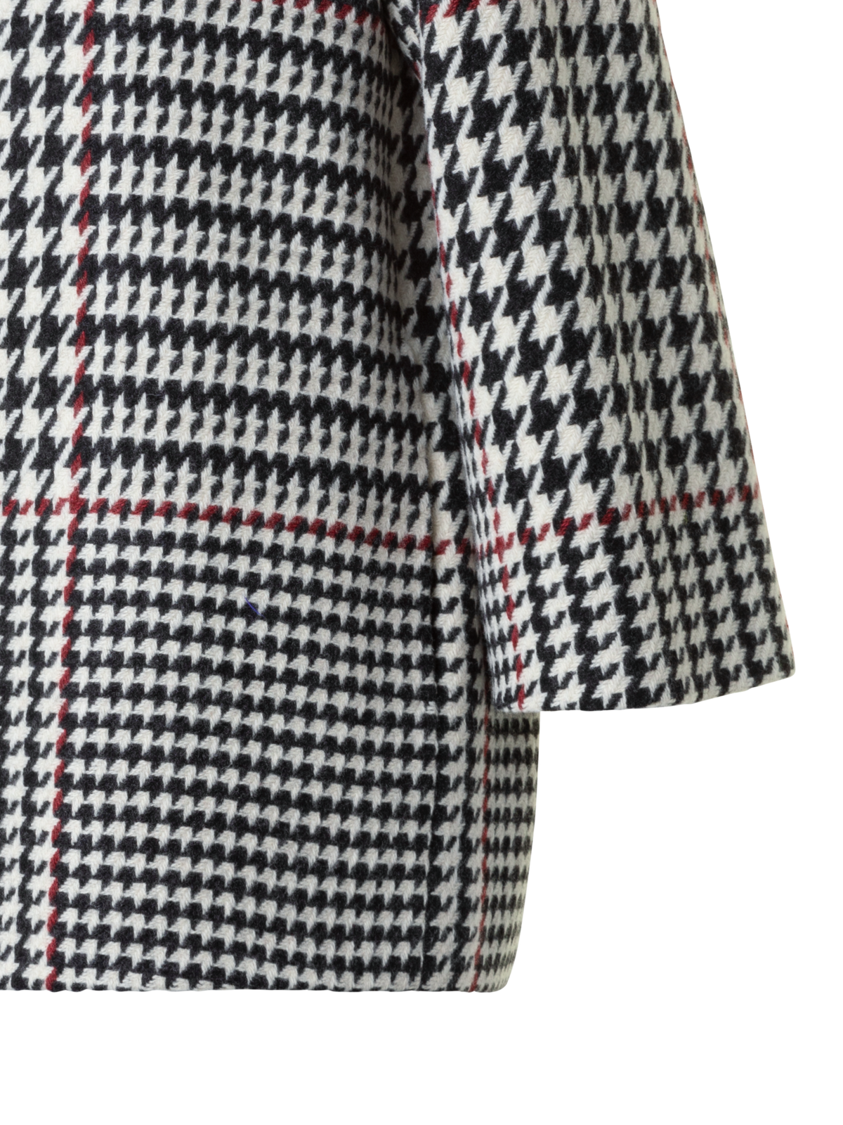 Designer Glencheck Car Coat - black - multicolor