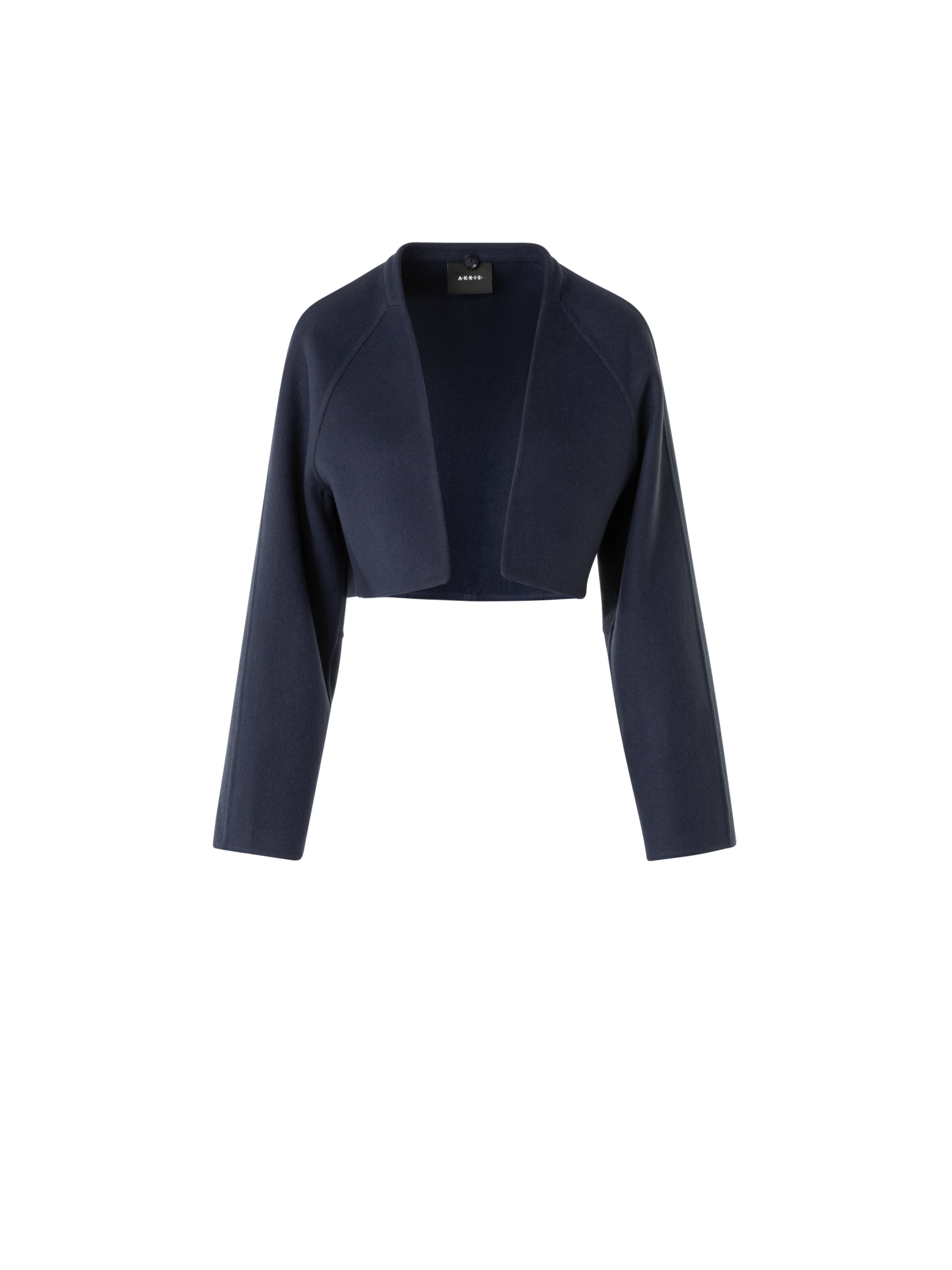 Designer Short Duo Coat - Cashmere Vest and Bolero - neutral - navy - blue