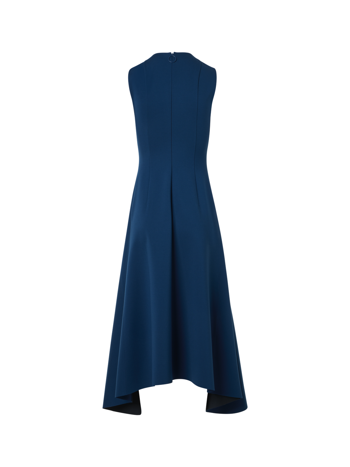Designer Asymmetric Handkerchief Midi Dress 