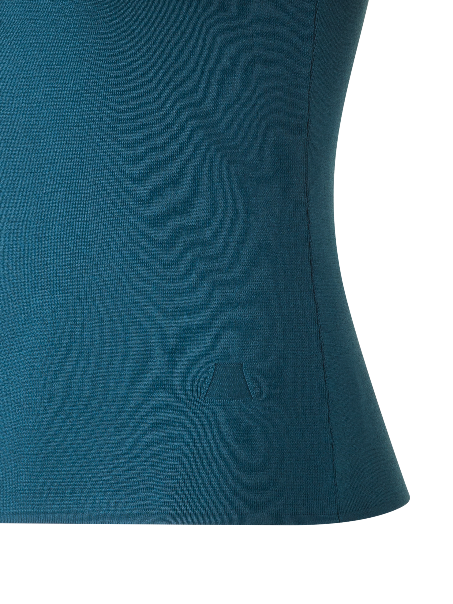 Designer Knit Tank Top in Silk Stretch - green