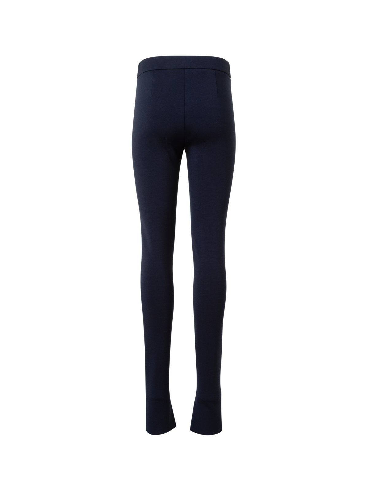 Designer Skinny Stretch Jersey Leggings with Slit - neutral - navy - blue