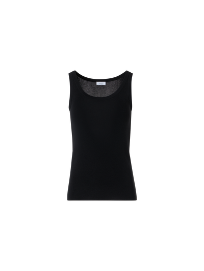 Designer Knitted Tank Top - black