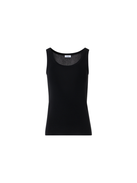 Designer Knitted Tank Top - black
