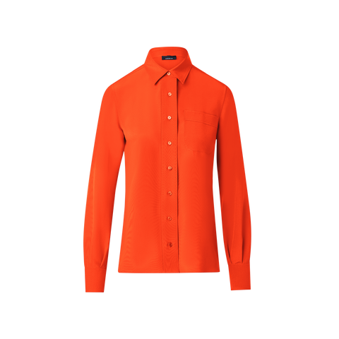 Silk Crêpe Shirt Blouse