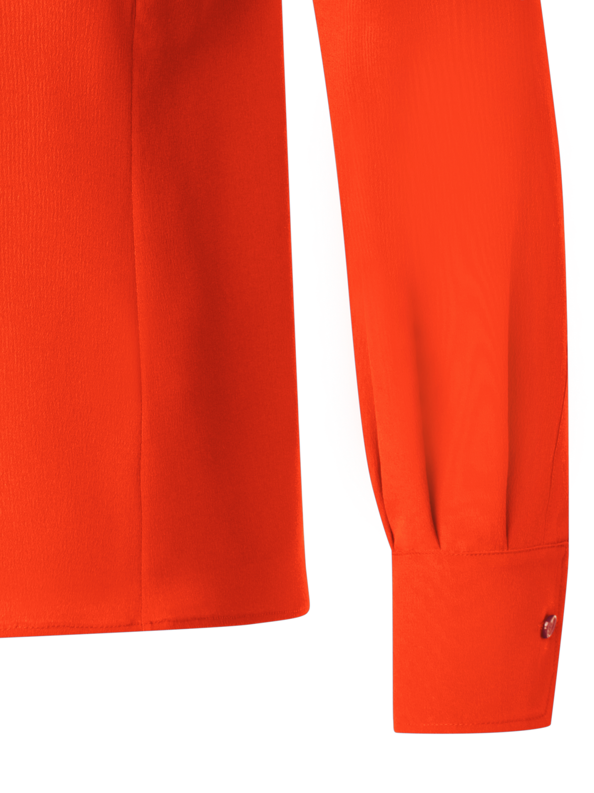 Designer Silk Crêpe Shirt Blouse - orange
