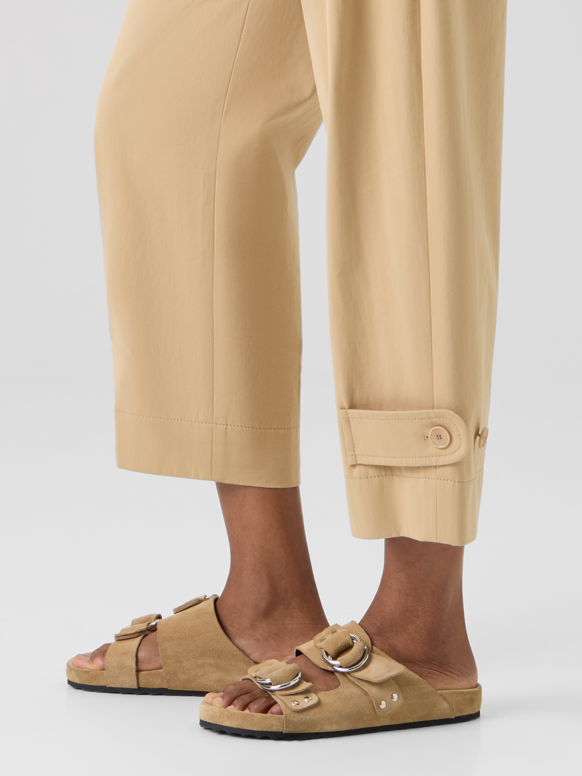 Designer Fraser Pants in Cotton Gabardine - beige #editorial