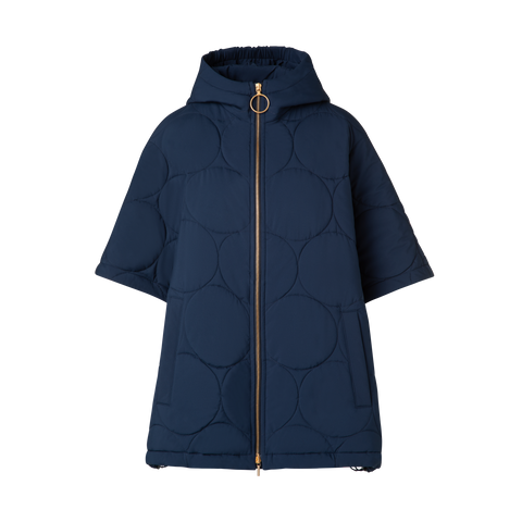 A-Line Puffer Jacket in Dot Quilt