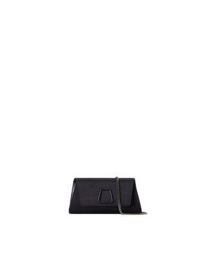 Designer Anouk Mini Trapezoid Clutch - black
