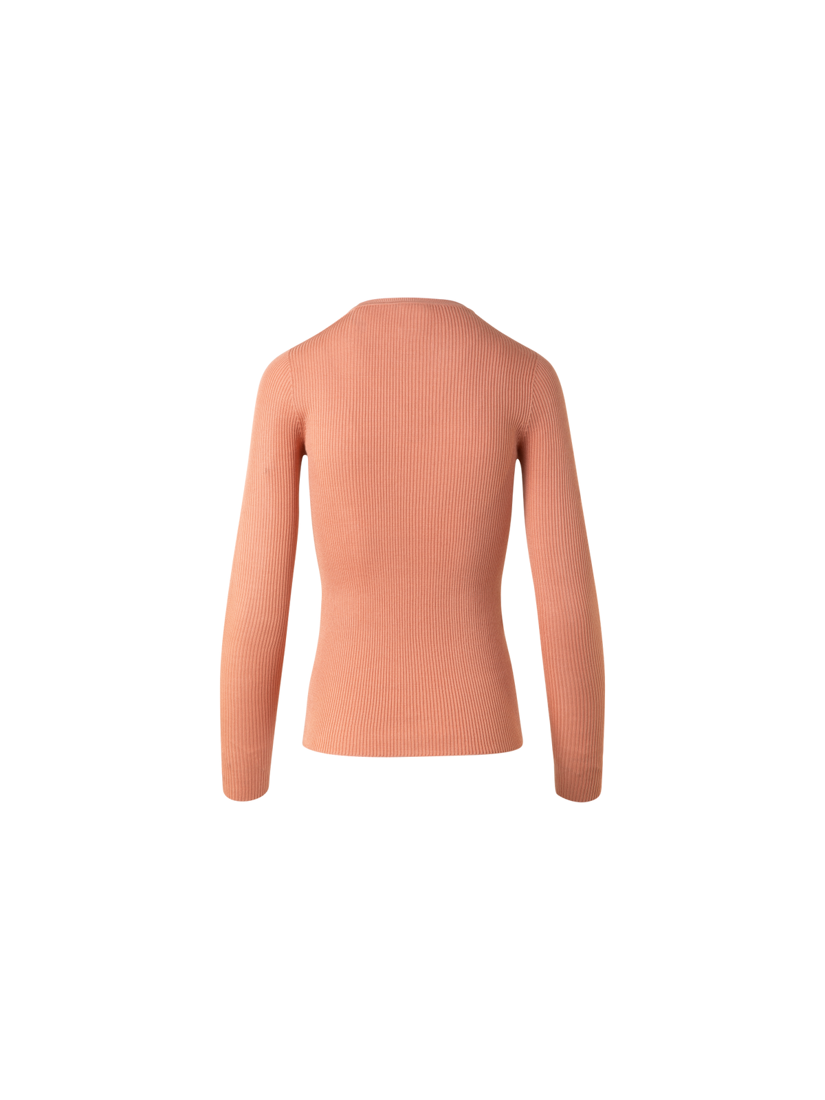 Designer Seamless Silk Cotton Knit Sweater - orange