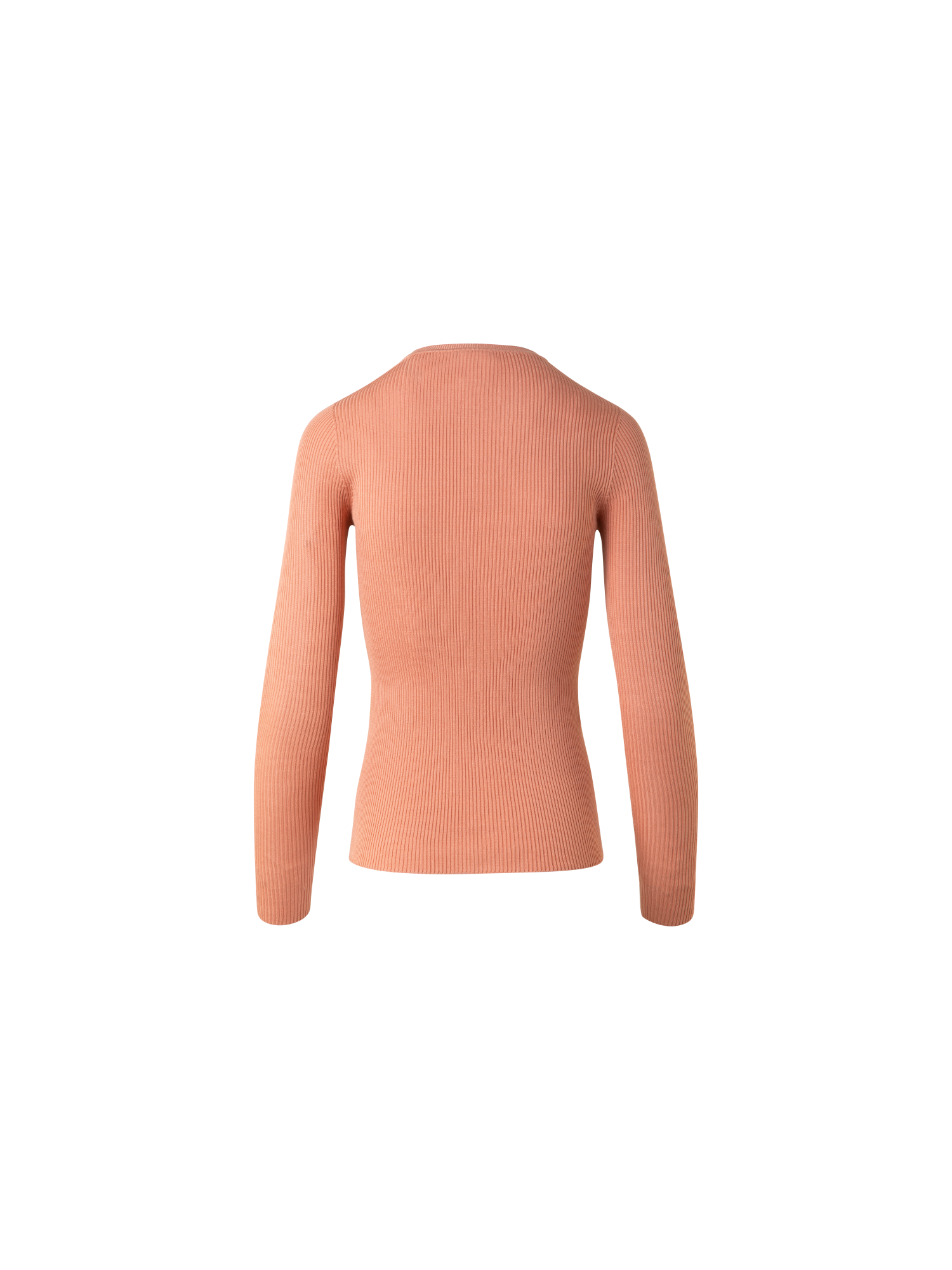 Designer Seamless Silk Cotton Knit Sweater - orange