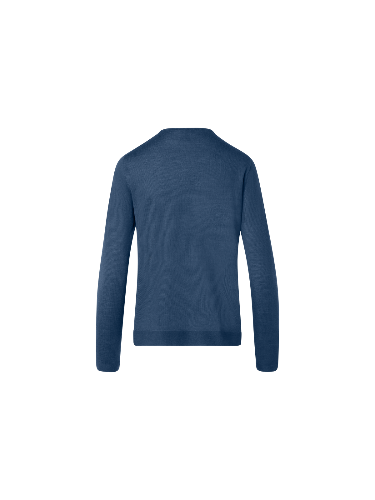Designer Seamless Crew Neck Sweater in Cashmere Silk - blue