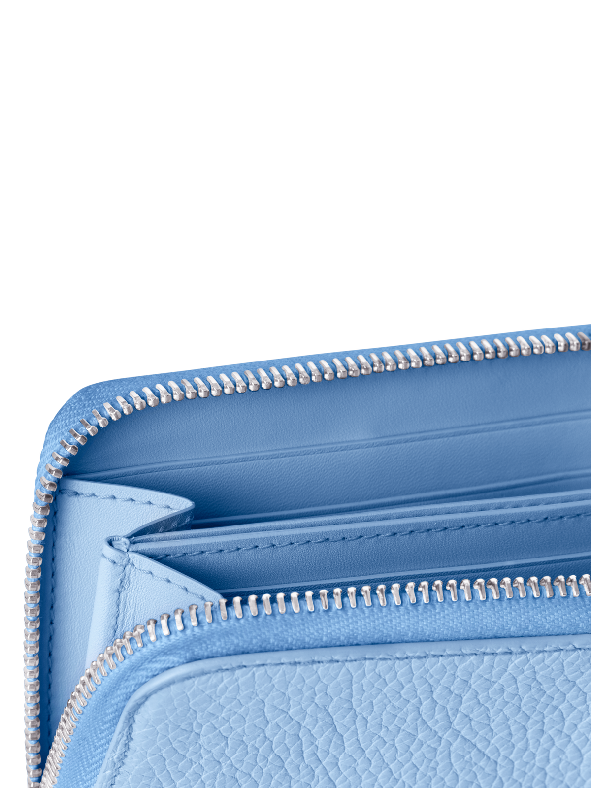 Designer Small Zip Around Wallet - neutral - blue - beige - red - pink