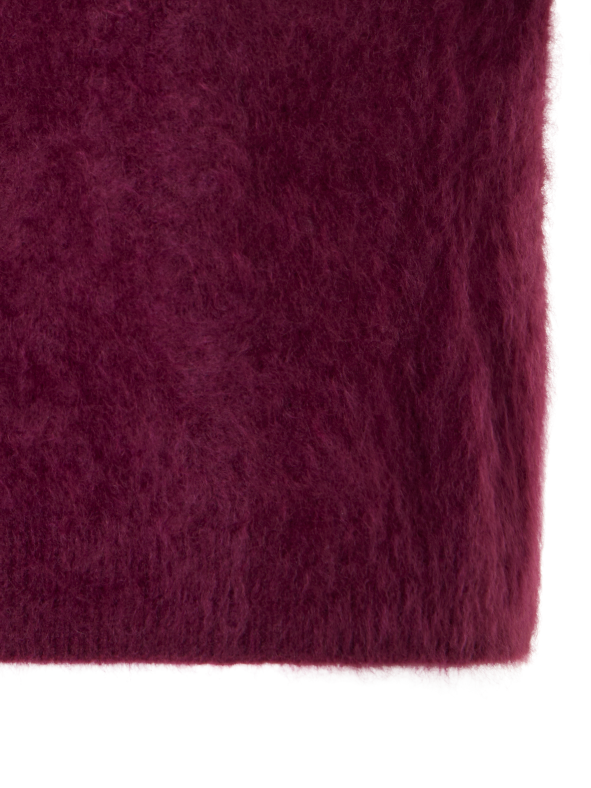 Designer Cloud Cashmere Mock Neck Top - red
