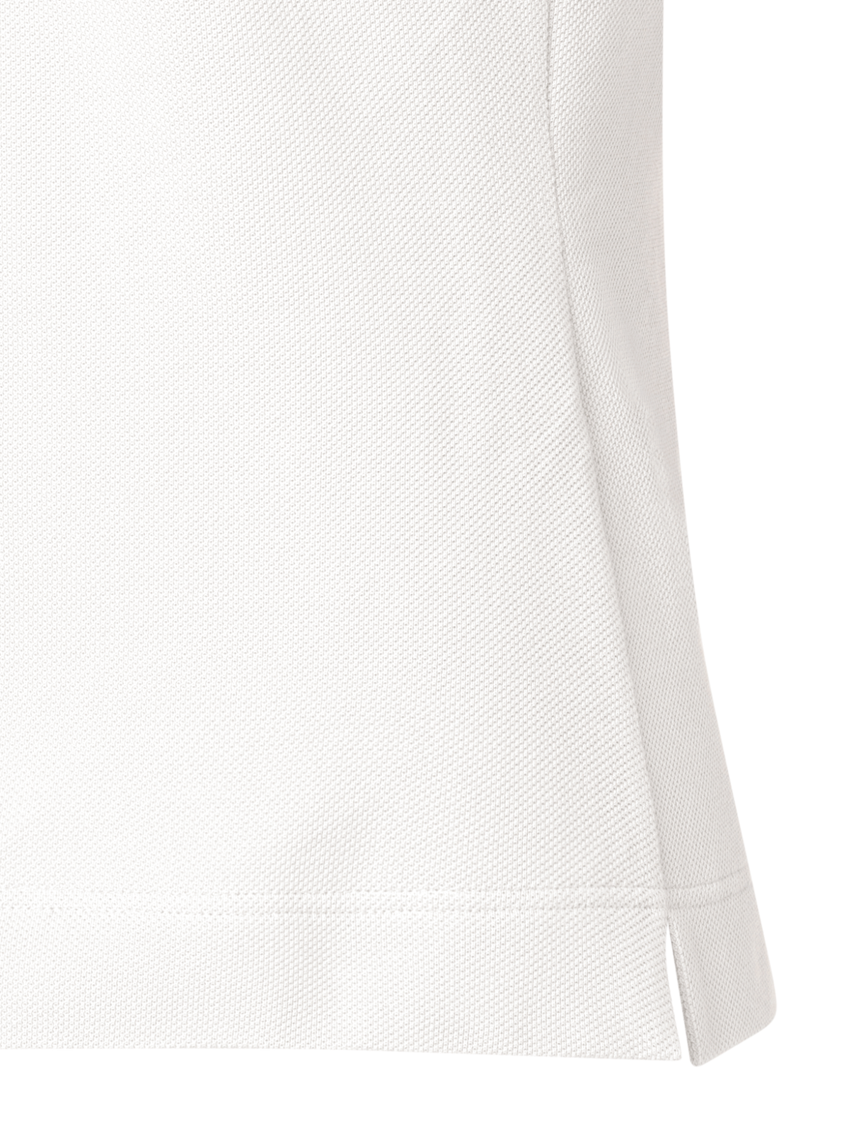 Designer Cotton Knit Polo Shirt - white