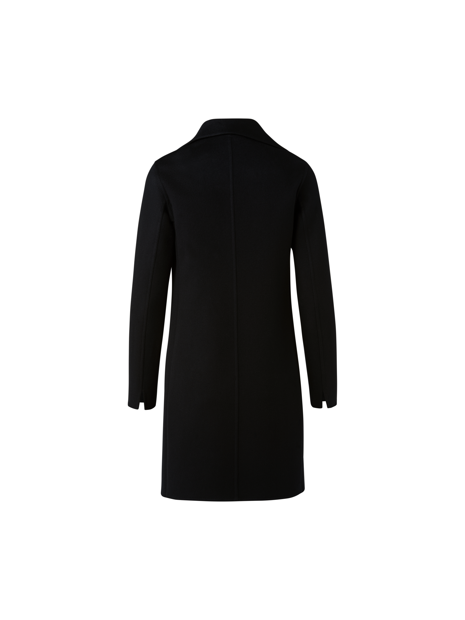Designer Lightweight Double-Face Cashmere Coat - black