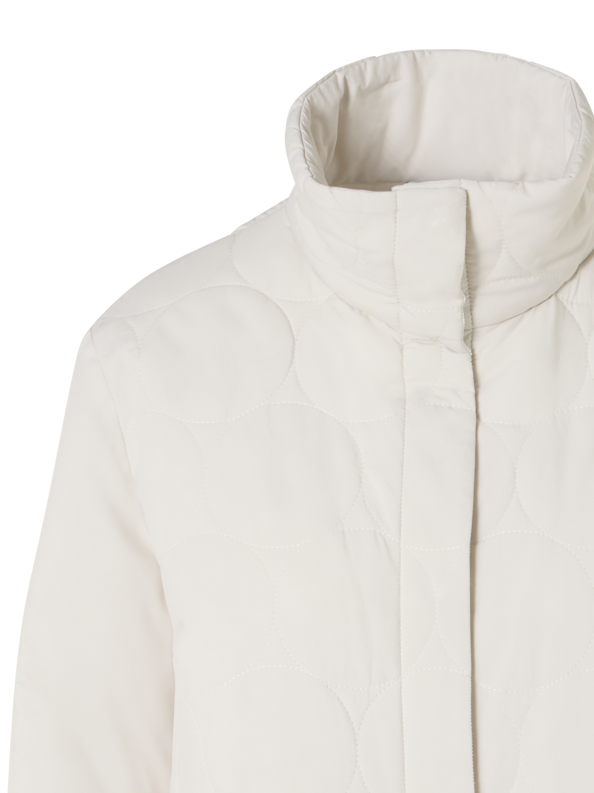 Designer Signature Dot Quilt Jacket - ecru - beige