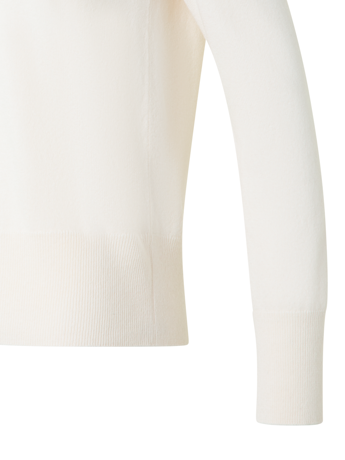 Designer  Pure Cashmere V-Neck Sweater - neutral - ecru - white