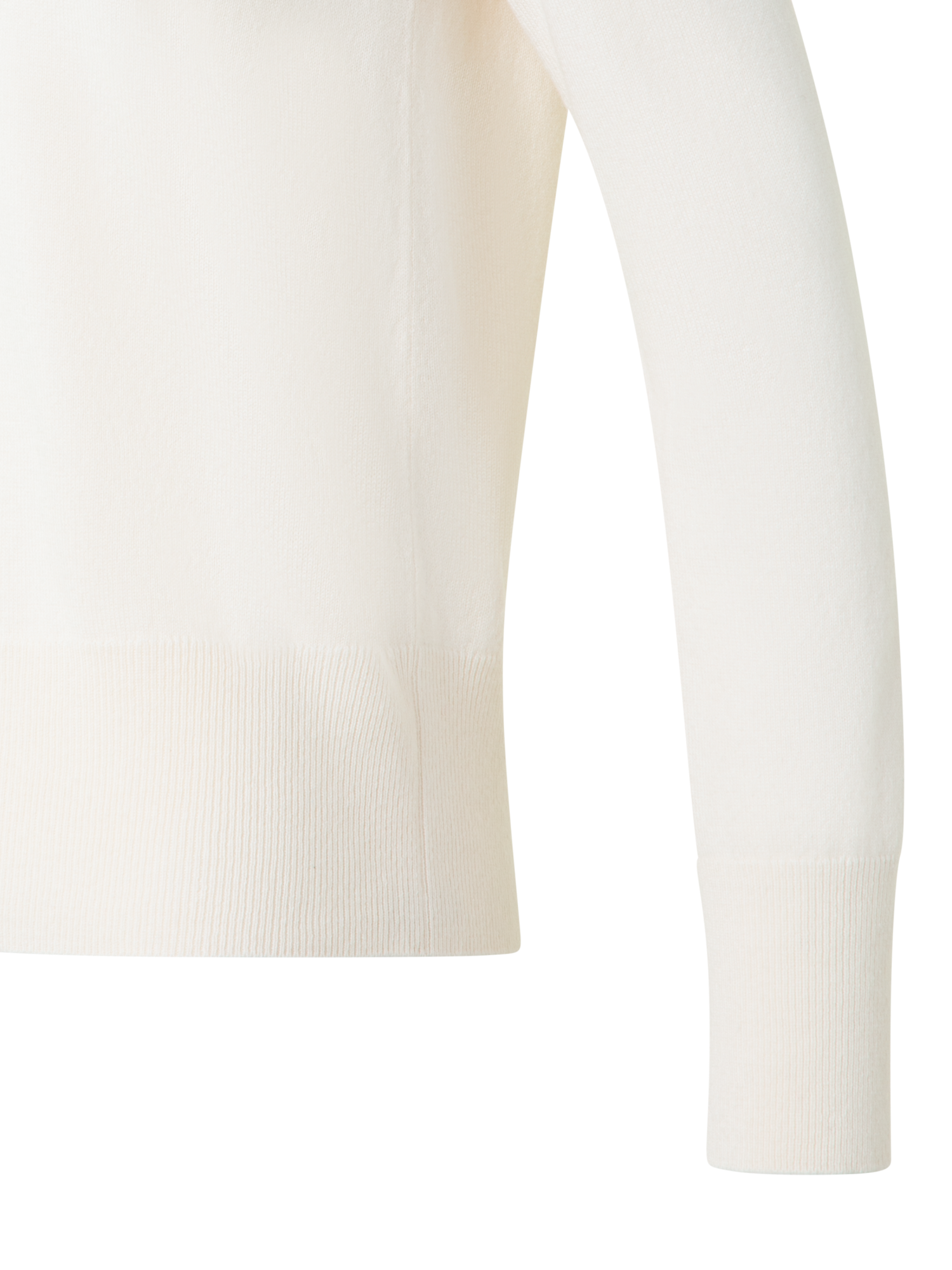 Designer  Pure Cashmere V-Neck Sweater - neutral - ecru - white