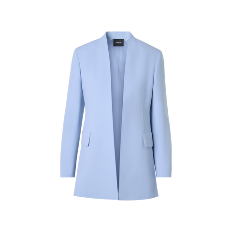 Alvar Cardigan Style Jacket in Wool Double-Face