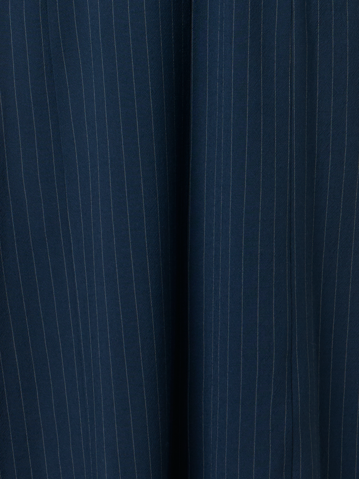 Designer Midi Shirt Dress in Linen Viscose - neutral - navy - blue