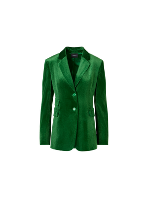 Designer Jacket in Fluid Corduroy - green