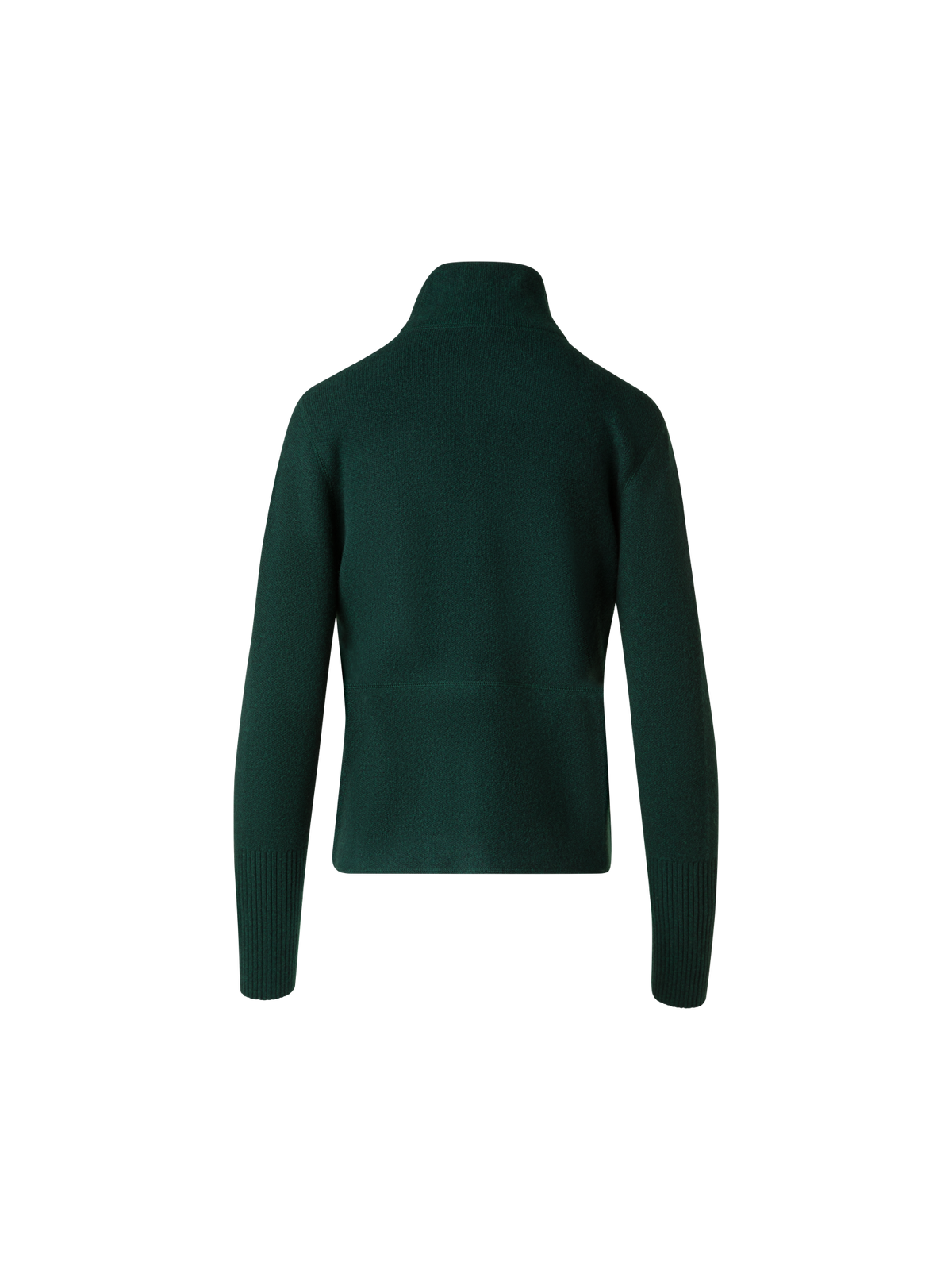 Designer Cardigan in Cashmere Pique Knit  - green