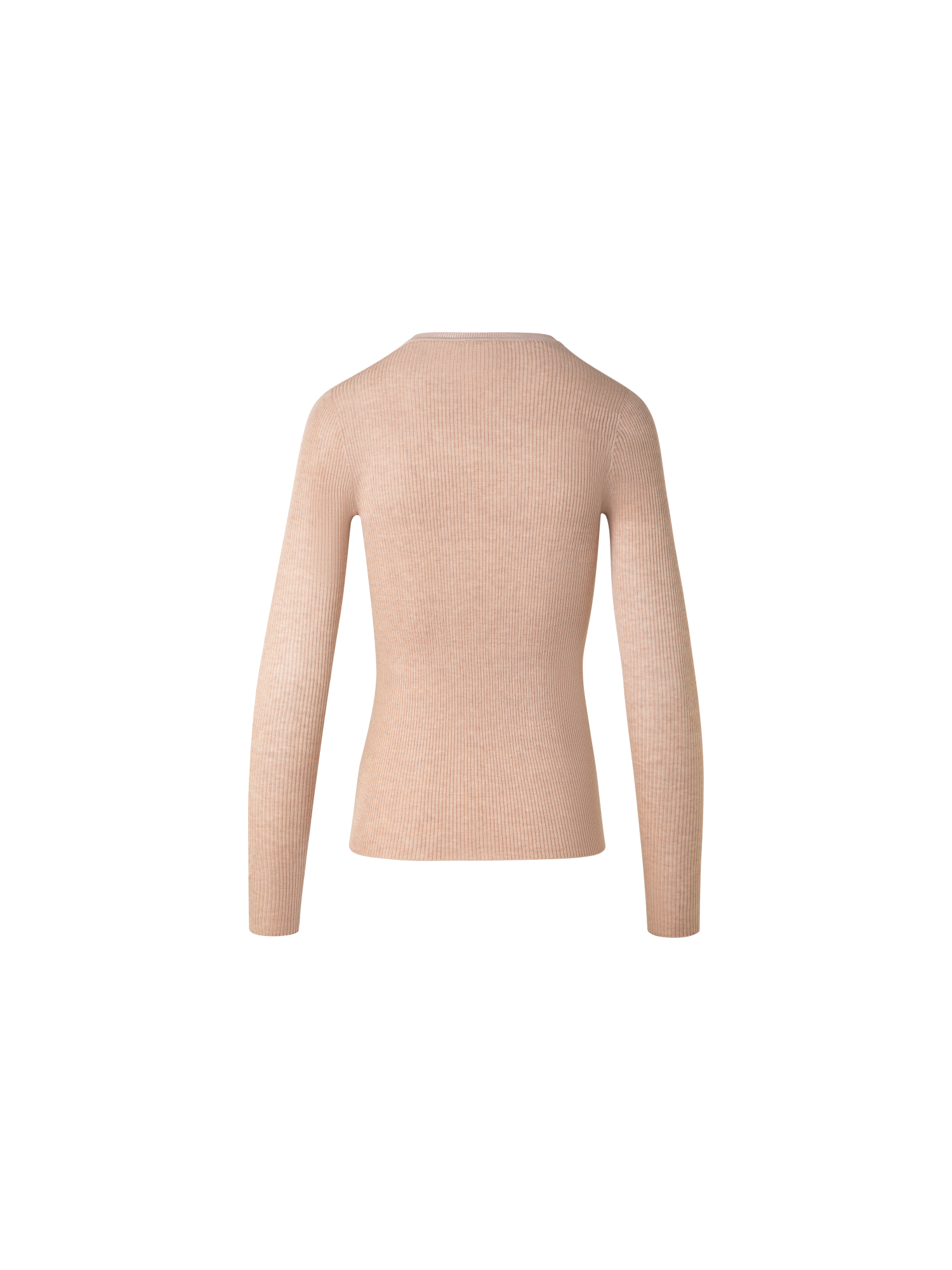 Designer Seamless Silk Cotton Knit Sweater - neutral - pastel - beige